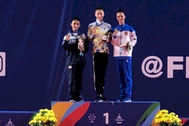    Gimnastlarımız 1 qızıl, 2 gümüş medal qazandı   