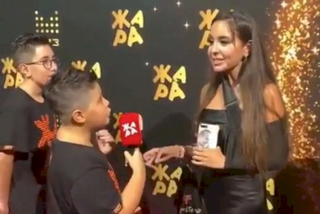    12 yaşlı oğlunun Leyla Əliyeva ilə müsahibəsi - Video   