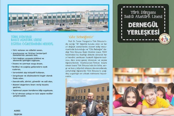    Bakı Atatürk Liseyinin yeni filialına qəbul başladı   