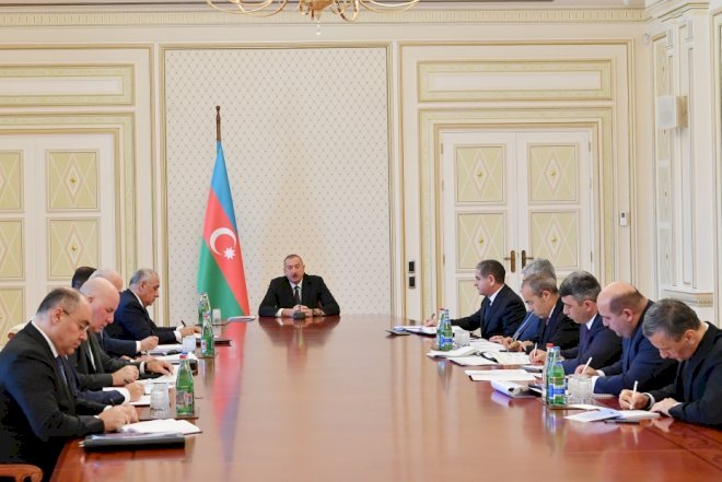    İlham Əliyev nazirlərə tapşırıqlar verdi   