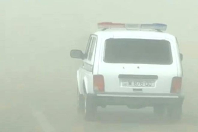    Azərbaycanda toz qasırğası: maşınlar görünməz oldu - Video   