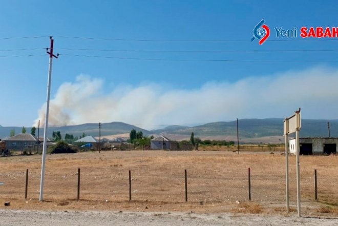    Azərbaycanda güclü yanğın başladı –   Video + Yenilənib