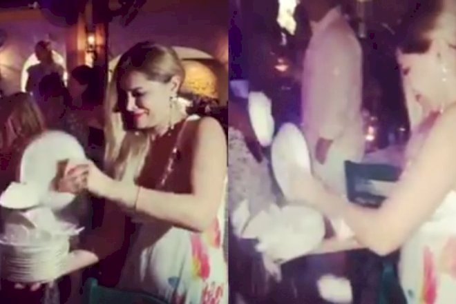    Nigar Camal yemək yediyi restoranda boşqabları sındırdı - Video   