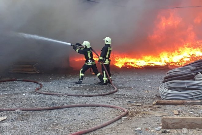    FHN taxta bazarındakı yanğın ilə bağlı açıqlama yaydı -   Foto