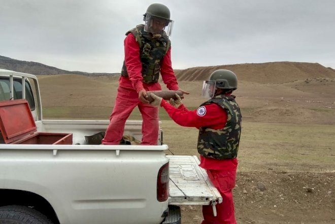    Qazaxda əl qumbarası və top mərmisi tapıldı   - Fotolar
