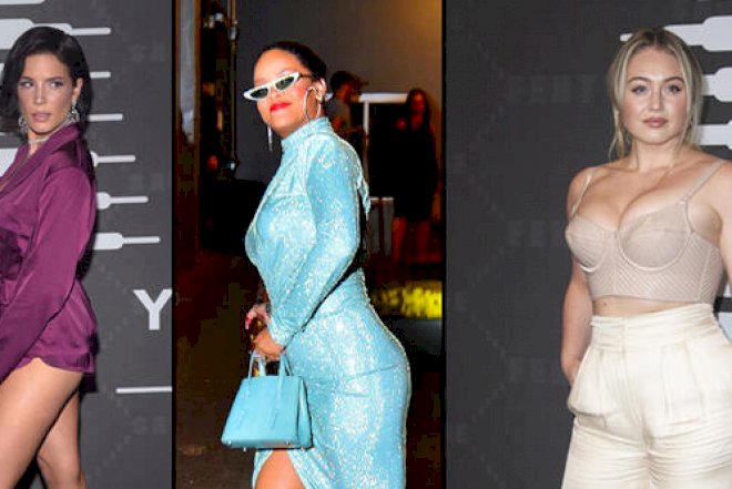    Rihannanın alt paltarları təqdimatına gözəllər axın etdi - Fotolar   