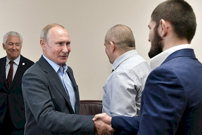    Putin Həbiblə görüşdü   - Video
