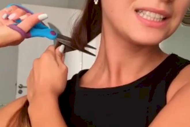    Tanınmış aparıcımız kamera qarşısında saçlarını kəsdi –   Video