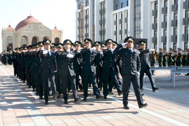    Polis Akademiyasında andiçmə mərasimi - Fotolar   