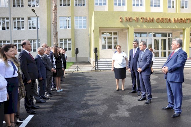    Təhsil naziri Biləsuvarda məktəbin açılışında iştirak etdi   