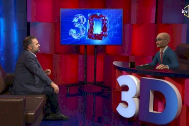    İTV-nin direktoru robota müsahibə verdi - Video   