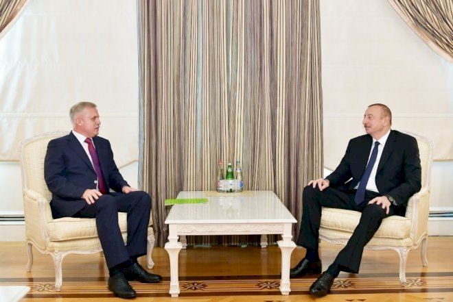    Prezident Stanislav Zası qəbul etdi - Foto   
