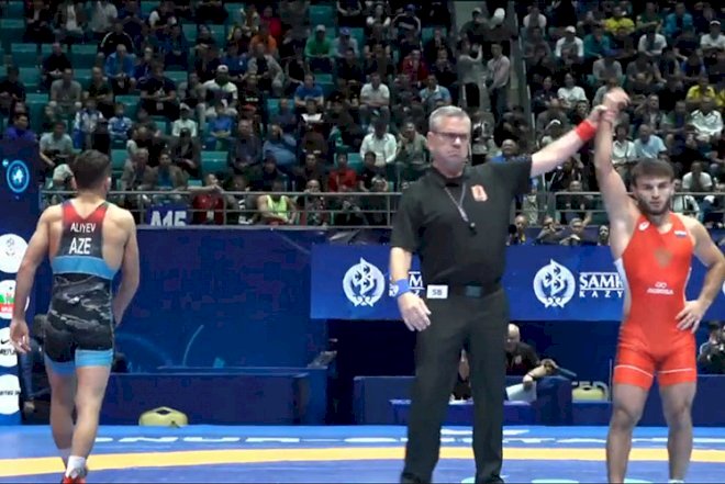    Dünya çempionatında Hacı Əliyevlə hakimlər arasında qalmaqal - Fotolar   