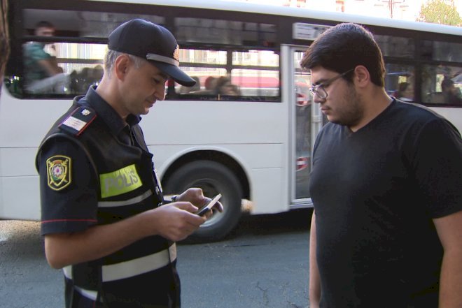    DYP qayda pozan piyadalara qarşı reyd keçirdi - Fotolar   