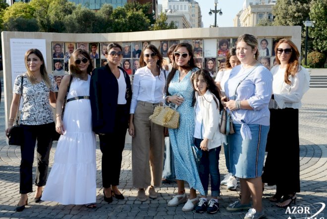    Leyla Əliyeva fotosərginin açılışında   - Fotolar