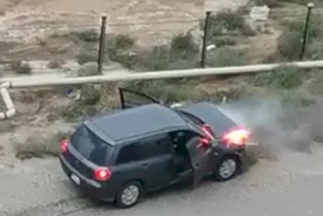    Bakıda maşın yanıb kül oldu   - Video