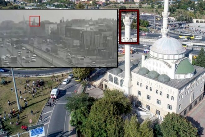    İstanbulda zəlzələ məscidi belə uçurdu   - Video