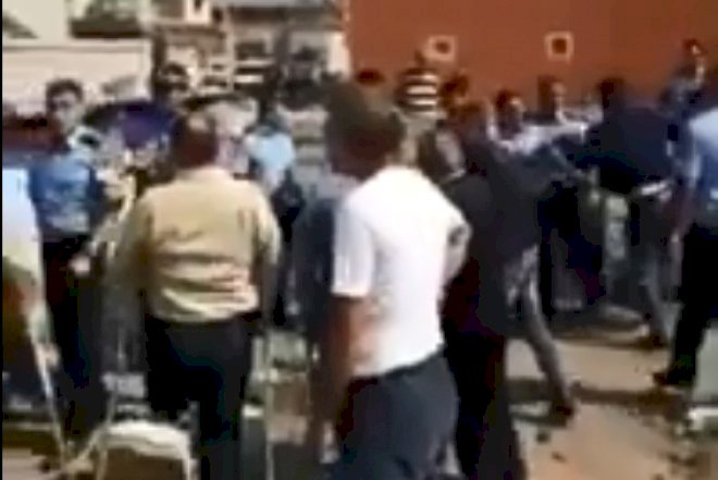    Bakıda SOCAR əməkdaşları ilə Qarabağ əlilləri arasında kütləvi dava -   +18 Video