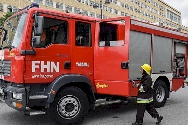    Bakıda binada yanğın oldu   