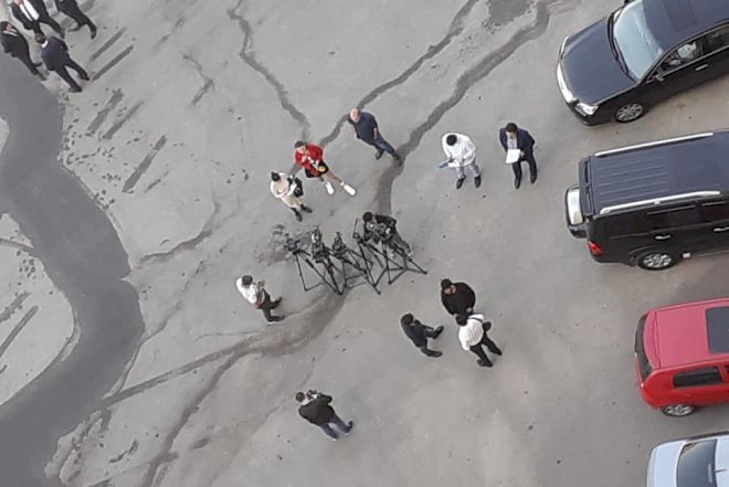    “Jurnalistlər binası”nda  “kupça” verilir -   Fotolar