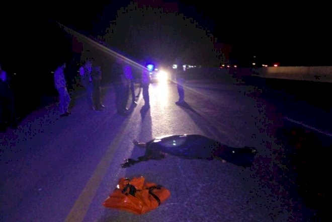    Qazax yolunda sərnişin avtobusu piyadanı vurub öldürdü   - Fotolar