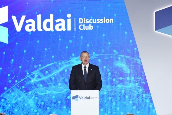    İlham Əliyev “Valday“ klubunun sessiyasında iştirak edir   - Fotolar