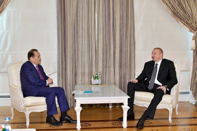    İlham Əliyev Bağdad Amreyevi qəbul edib - Foto   