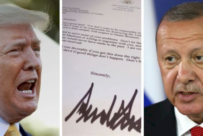    Ərdoğan Trampın məktubunu zibil qutusuna atdı - Foto   