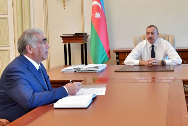    Prezident Saleh Məmmədovu qəbul etdi - Foto   