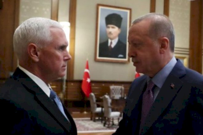    Ərdoğan ABŞ-ın vitse-prezidentini pərt etdi   - Video