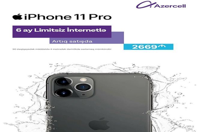    “Azercell“ yeni “iPhone“ alanlara limitsiz internet hədiyyə edəcək   