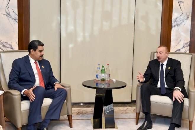    İlham Əliyev Nikolas Maduro ilə görüşdü   - Foto