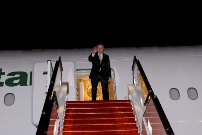    Türkmənistan Prezidentinin Azərbaycana səfəri başa çatdı   - Foto