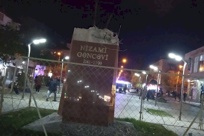    Sumqayıtda Nizami Gəncəvinin heykəli dağıdılıb? - AÇIQLAMA   