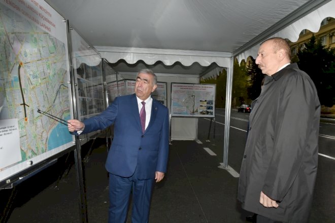    Prezident Şəfayət Mehdiyev küçəsində yenidənqurma işləri ilə tanış oldu   - Yenilənib