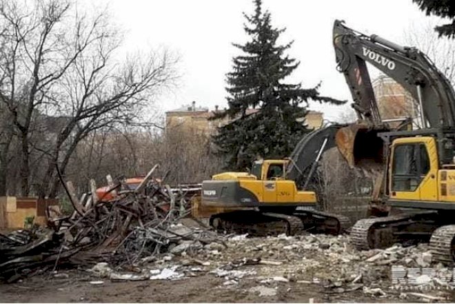    Moskvada “Bakı“ kinoteatrı söküldü - Foto   