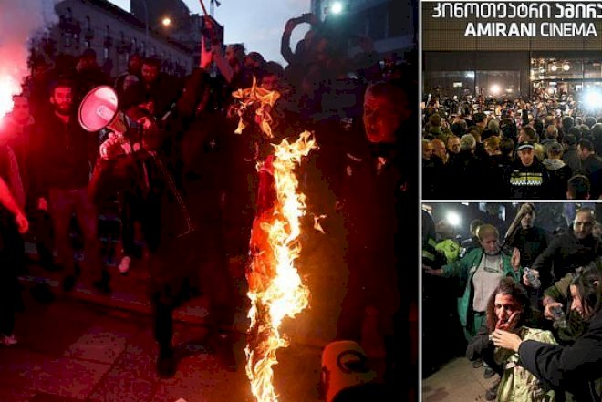    Gürcüstünda geylər barədə film etiraz doğurdu: 28 nəfər həbs edildi - Foto+Video   