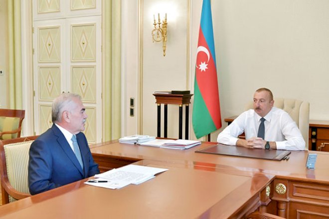    Prezident Vasif Talıbovu qəbul etdi - Foto   