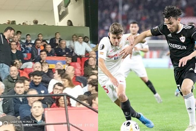    Ermənilər “Qarabağ”ın İspaniyadakı oyununda da aranı qatdı, dava düşdü -   Video