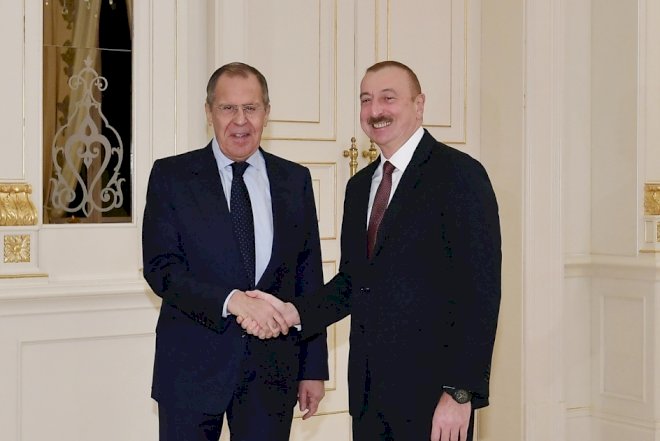    İlham Əliyev Sergey Lavrovu qəbul etdi - Fotolar   