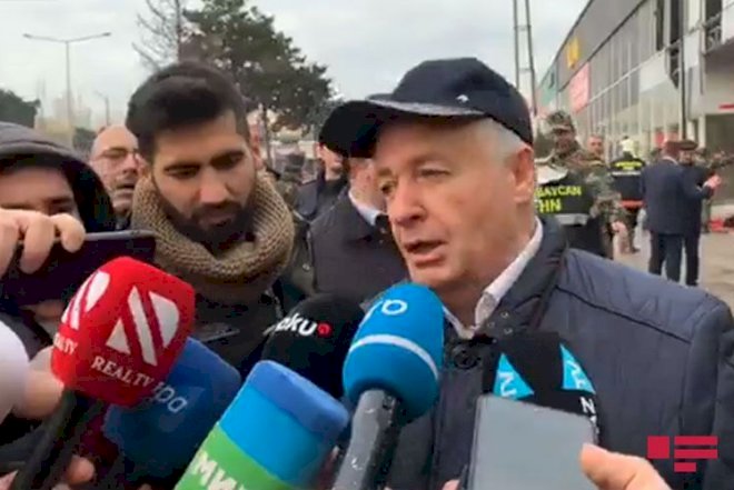    “Ticarət Mərkəzində yanğın tam məhdudlaşdırılıb” - Nazir müavini   