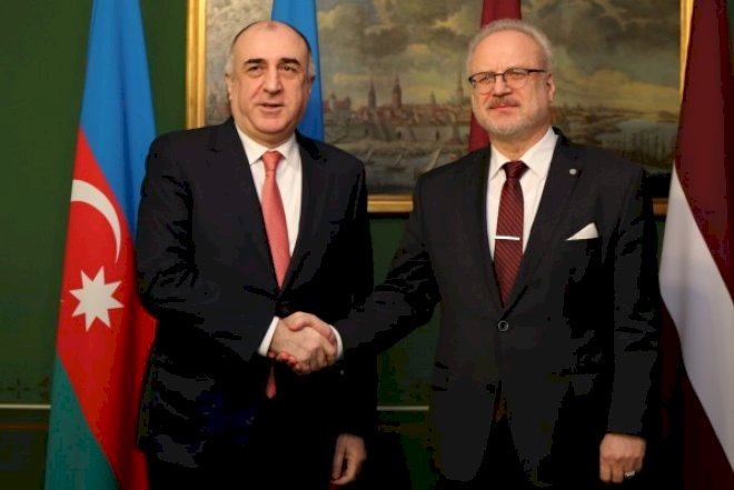    Elmar Məmmədyarov Latviya Prezidenti ilə görüşdü   