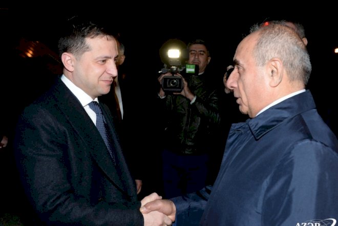    Zelinski ölkəmizə rəsmi səfərə gəldi - Foto   