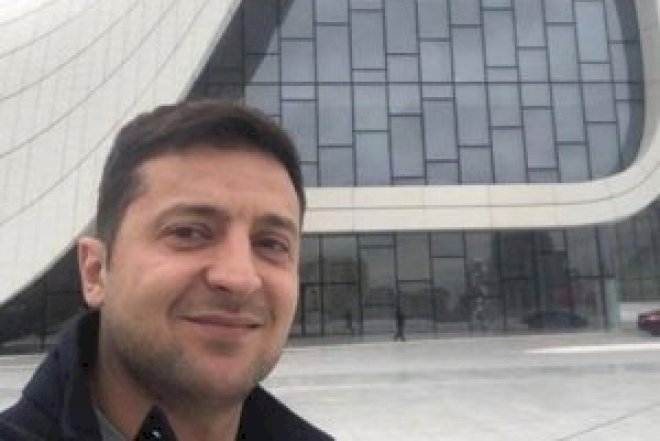    Zelenski Bakıdan foto paylaşdı   