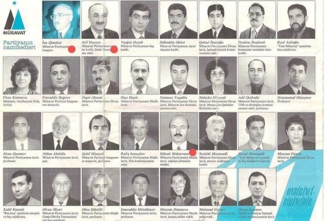    O siyahıdan Müsavatda cəmi 6 nəfər qalıb...   