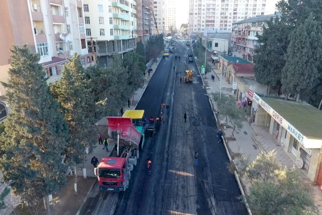    Xırdalanda bu küçələrdə yol yenidən qurulur - Foto   