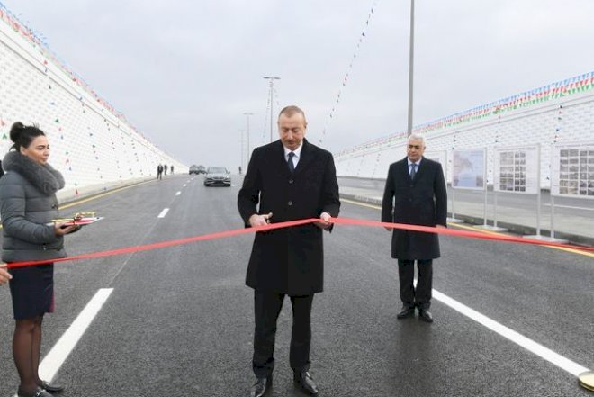    İlham Əliyev Pirşağıda avtomobil tunelinin açılışında iştirak etdi -   Yenilənib+Fotolar