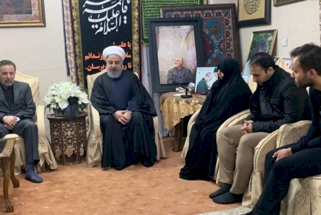    Həsən Ruhani ölüdürülən generalın evində - Fotolar   