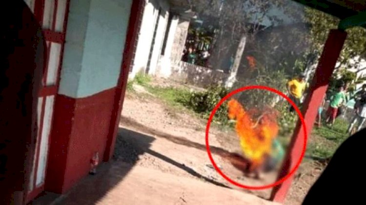    Azyaşlı qıza təcavüz edən kişini diri-diri yandırdılar - Fotolar   