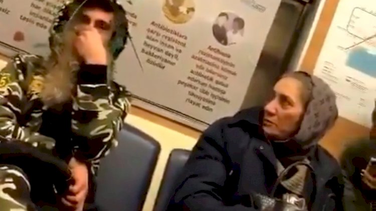    Bakı metrosunda qəribə adam peyda olub - Video   